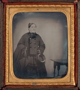 Portret van een vrouw,c. 1860 (foto)