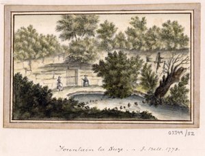 Een reeks schetsen, uitzichten in Groot-Brittannië, het Continent en Amerika 1772-1778 door British School