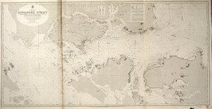 China Zee SINGAPORE STRAAT Door Stafcommandant JW Reed Navg Luitenants TH Tizard... Geassisteerd door de Officieren van HMS Rifleman 1865-69