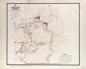 Ierland - Westkust, Glengariff Haven. Onderzocht door kwalificerende klasse, Navigatieschool sept - okt 1912. door British School