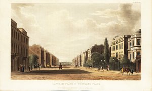 Langham Place en Portland Place, noordelijke voortzetting van Regent Street (A4201 Road), Londen