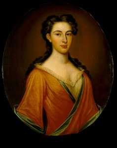 Mevrouw Edmund Nelson (1698-1789), c.1720 door British School