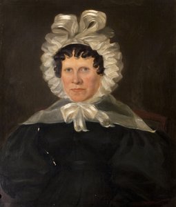 Mevrouw Rebekah Franklin, vrouw van dominee Francis Franklin, eind jaren 1840 door British School