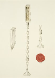 Zegel en ketting van de St. Stephanuskerk, ca. 1825 door British School