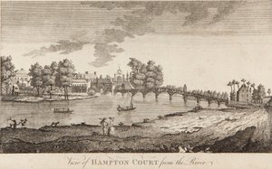 Uitzicht op Hampton Court vanaf de rivier door British School