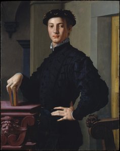 Italiaans: Portret van een jonge man met een boek Portret van een jonge man met een boek