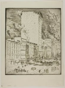 Chicago - State Street door Bror Julius Olsson Nordfeldt