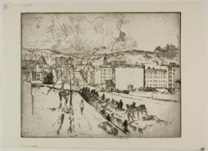 De opkomende mist door Bror Julius Olsson Nordfeldt