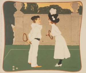 Kennismaking op de tennisbaan door Brynolf Wennerberg