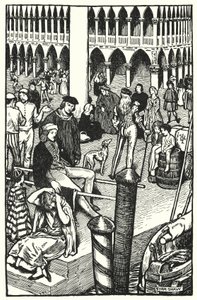 Illustratie voor The Cloister and The Hearth door Charles Reade (litho) door Byam (after) Shaw