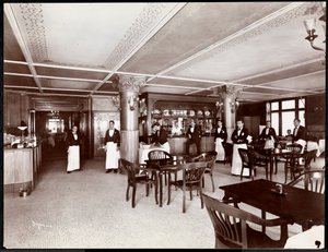 Café in het Hotel Majestic, 1902