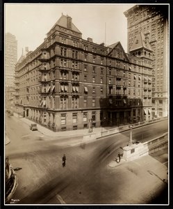 Het Murray Hill Hotel, Park Avenue en 40th Street, New York, 1919
