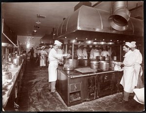 De keuken van het Ritz-Carlton Hotel, c.1910-11