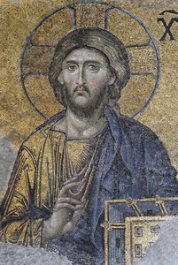 Christus pantocrator of Christus in glorie, ca. 1261 door Byzantine
