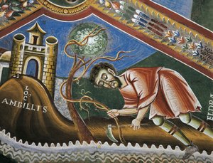 Eldrad bewerkt de grond in Ambilly, Provence, detail (detail)