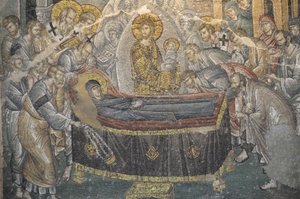Fresco Heilige Verlosser in Chora kerk (Kariye Camii), Istanbul, Turkije door Byzantine