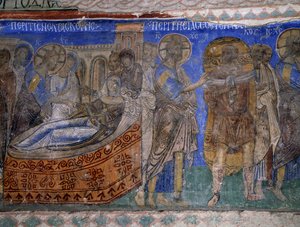 Genezing van de schoonmoeder van Simon Petrus en verlamde man door Byzantine
