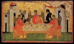 De gastvrijheid van Abraham door Byzantine