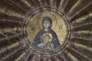 Maagd en Kind, in het Chora-kerkmuseum