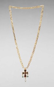 Ketting met Hanger Kruis, 500s door Byzantine School