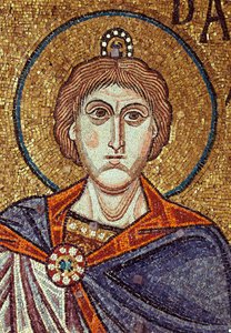 De profeet Daniël (6e eeuw). Mozaïek, detail van de decoratie van de basiliek van San Marco in Venetië (Italië) door Byzantine School
