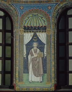 Ursicino, een bisschop van Ravenna door Byzantine School