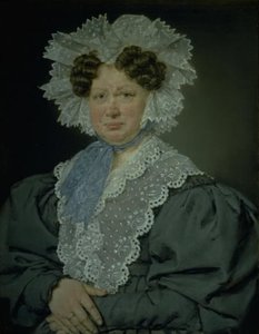 Kammerherreinde Kirsten Stampe geboren Kaas (1766-1842) getrouwd in 1793 met kammerherre, Holger Baron Stampe van Nysø door C.A. Jensen