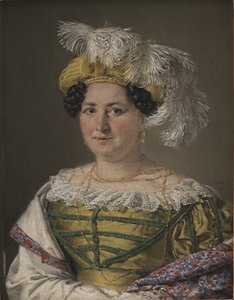 Portret van mevrouw Pauline Hagen door C.A. Jensen