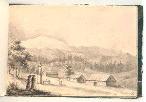 Schets van een Staande Man in Profiel door C.F. Zeuthen