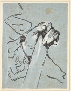 Studie van een Hand door C.G. Pilo