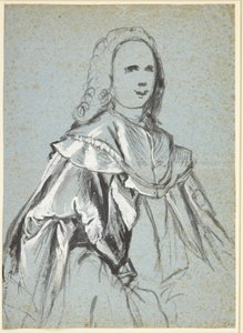 Studie voor een portret, vermoedelijk van A. G. Moltke