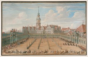 Parade van de damesringraces, Dresden door C.H. Fritzsche
