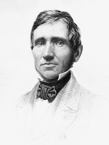 Portret van Charles Goodyear (1800-1860), Amerikaanse autodidactische chemicus en uitvinder van gevulkaniseerd rubber, gravure