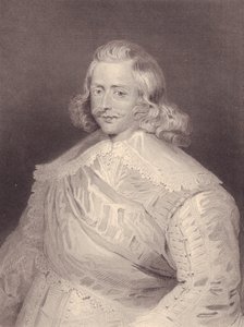 Portret van de Spaanse kardinaal en generaal Ferdinand van Habsburg (1609-1641), gravure door J.B. and Brown J. Rowbotham
