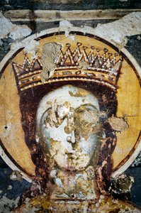 Heilige, fresco in de kerk van Agios Ioannis Prodromos door J.B. and Brown J. Rowbotham