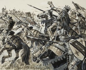 Fransen tegen Vlamingen in 1302 door C.L. Doughty