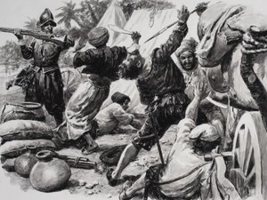 Spanjaarden vechten tegen Arabieren door C.L. Doughty