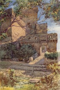 Het Kasteel van Sermoneta door C.T.G. Formili