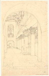 Een deel van de kerk S. Lorenzo fuori le Mura, Rome