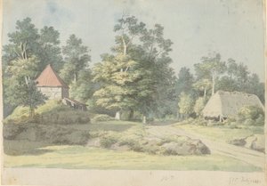 Een steenfabriek op Møn door Christoffer Wilhelm Eckersberg