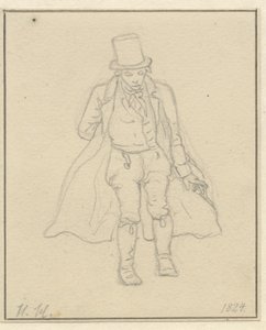 Portretschilder Hans Hansen, hele figuur