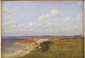 Renbjærg Tegelwerken bij Flensburg Fjord door Christoffer Wilhelm Eckersberg