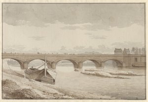 Seinebrug bij Neuilly, Parijs, 13 mei 1812 door Christoffer Wilhelm Eckersberg