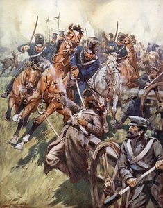 "Kozak en Rus werden door de sabelslag verbrijzeld en gespleten" door C. Dudley Tennant