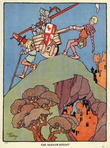 De grafridder (kleur litho)