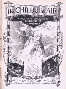 Titelpaginaontwerp, uit The Child of the Air uitgegeven door Duckworth door C. Wilhelm