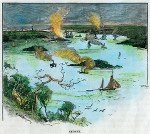 Sydney, Nieuw-Zuid-Wales, Australië, c1885 door C. Wilkinson