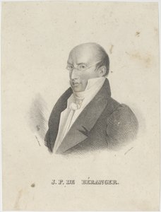 Portret van Pierre-Jean de Béranger door Cäcilie Brandt