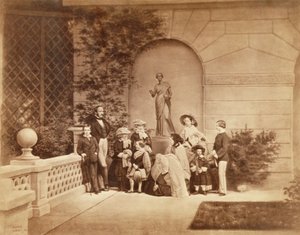 Portret van de koninklijke familie in Osborne House, 1857