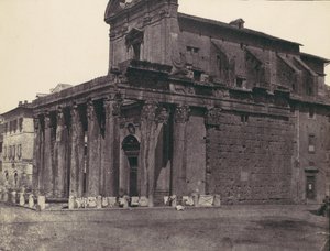 Tempel van Antonius en Faustina, San Lorenzo in Miranda, Rome door Calvert Jones